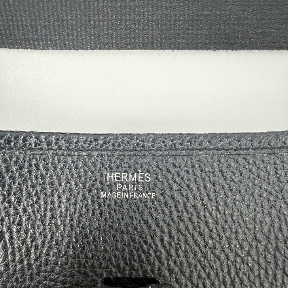 Hermes Evelyne PM Black Clemence Leather Crossbody Bag France - Picture 13 of 16